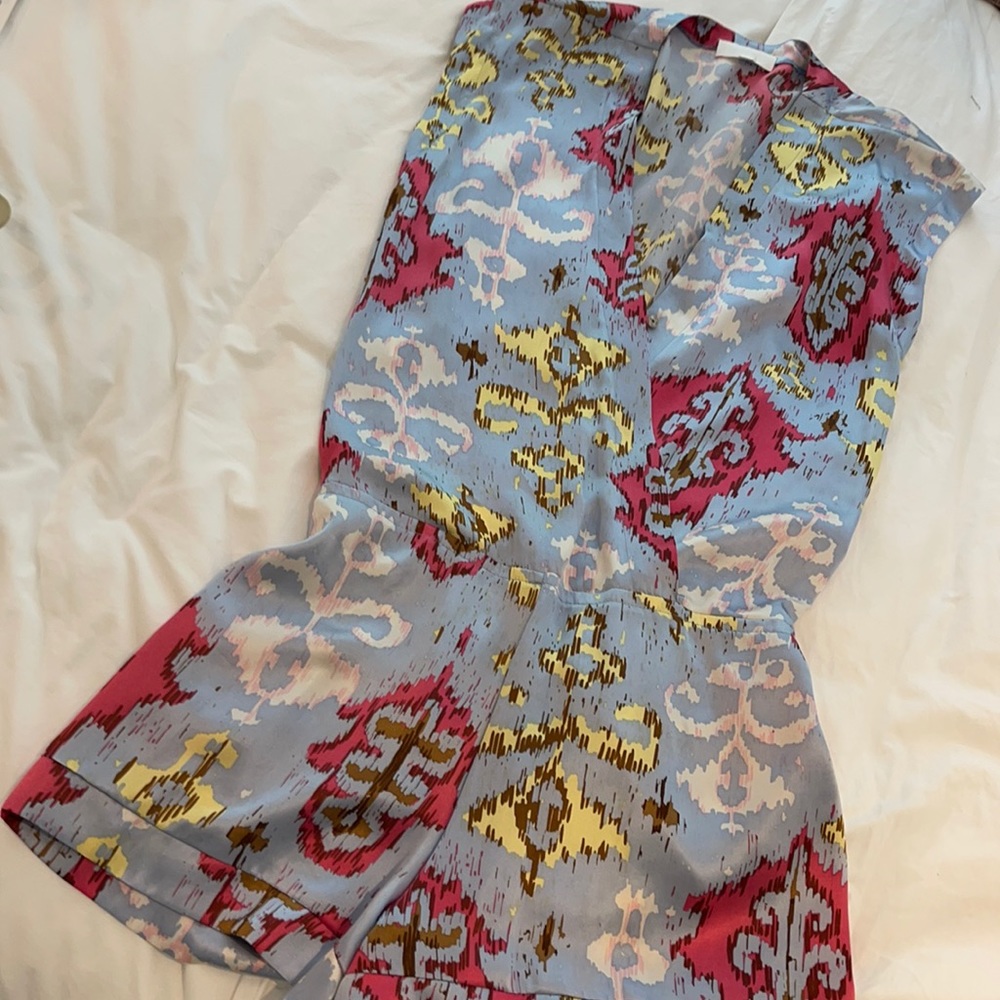 Alexis silk ikat romper size medium